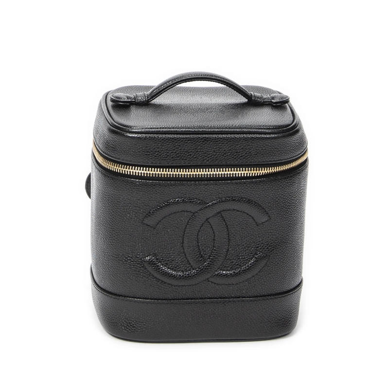 Chanel Crossbody Bag Timeless Tall Vanity Case schwarz
