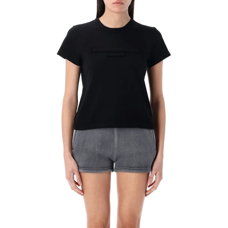Alexander Wang T-shirt Distressed Logo T-Shirt Black