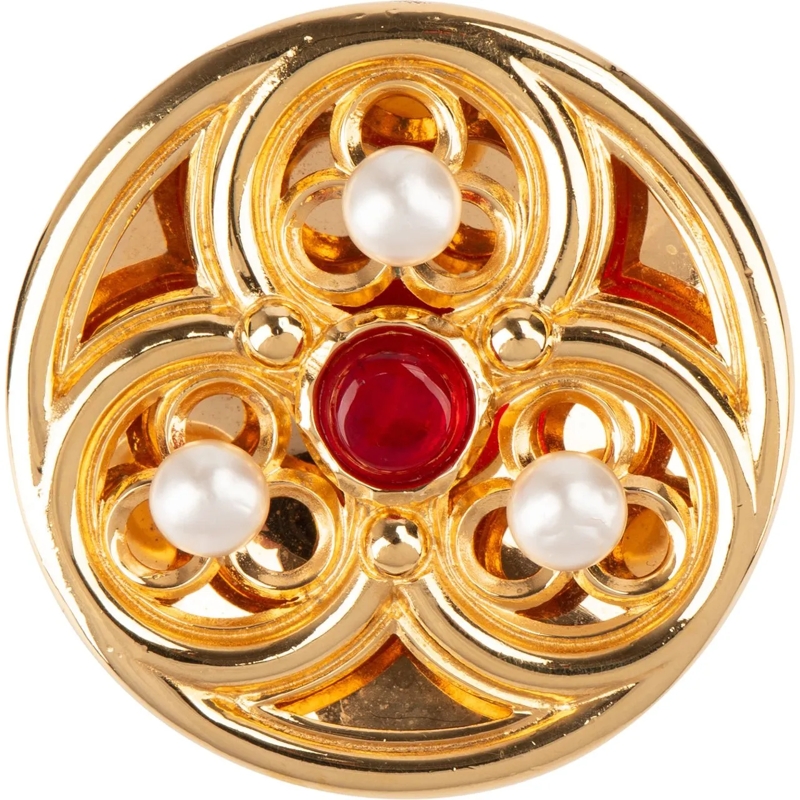 Chanel  Chanel Big Golden Gripoa Brooch mehrfarbig