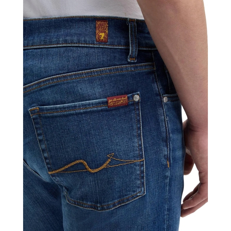 Seven for all Mankind Slim-Fit-Jeans Heren Slimmy Ambition blau(Image 3)