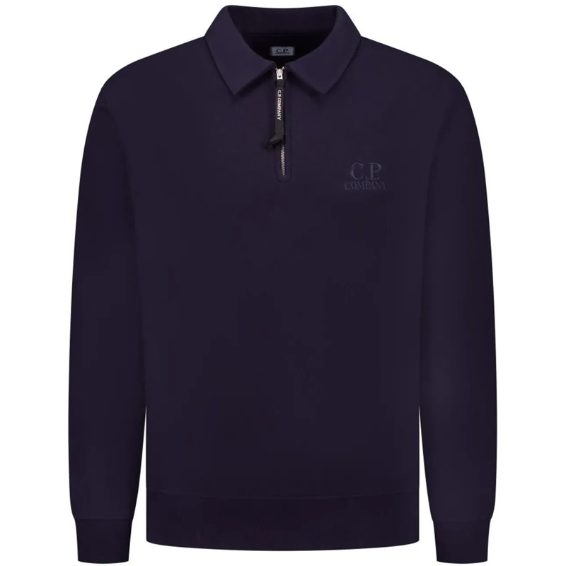 CP Company  Sweatshirts - Polo Collar blau