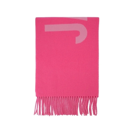 Jacquemus Pink Wool Neve Scarf Pink Tunn sjal