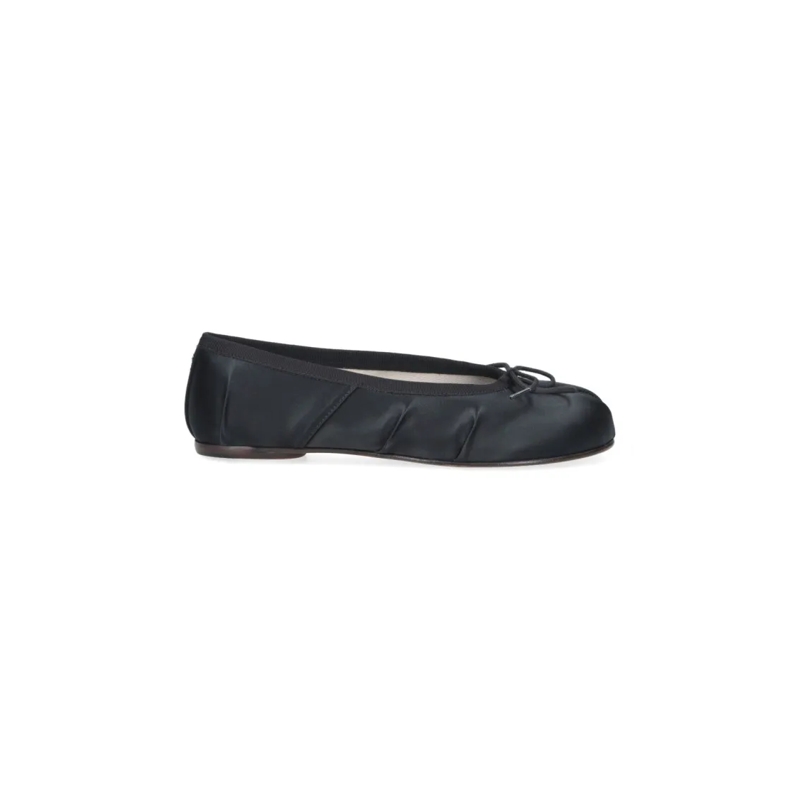 Maison Margiela Ballerines Minimalist Black Flats With Rounded Toe And Low-Pr Black