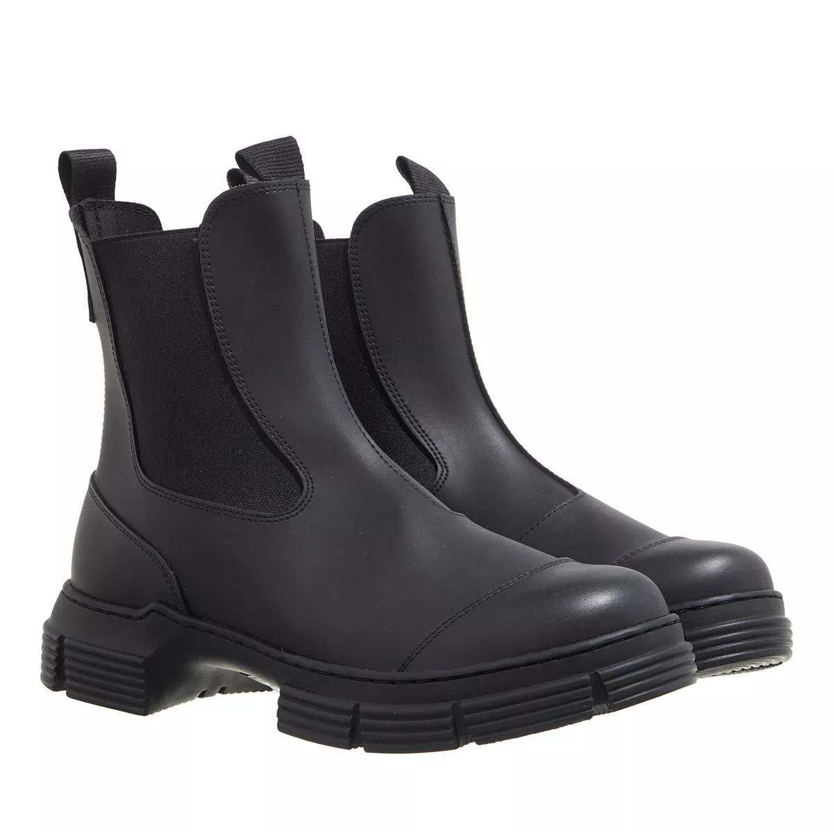GANNI Recycled Rubber City Boot Black Regenstiefel