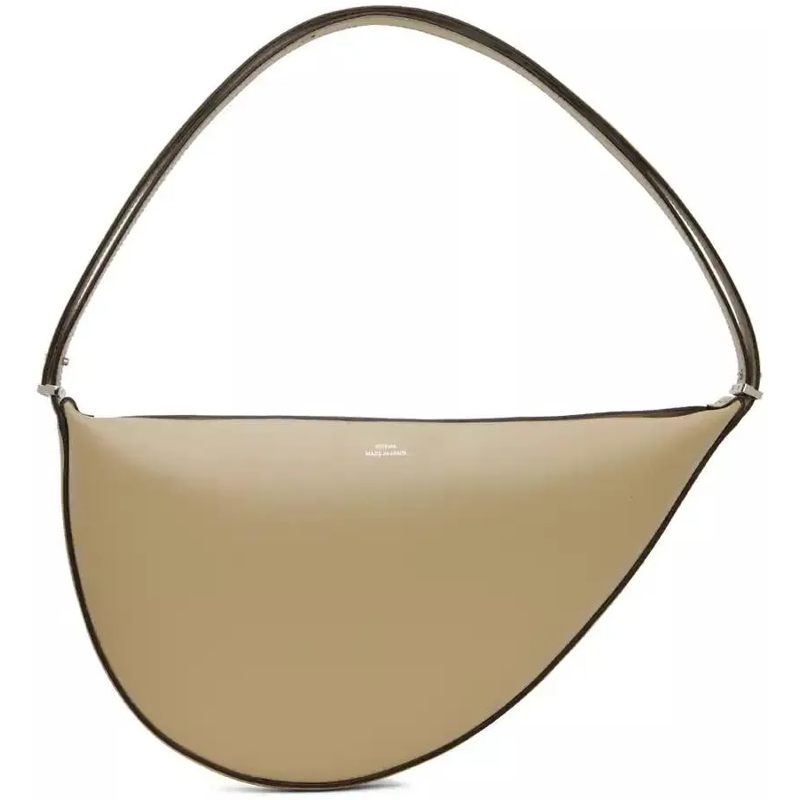 TOTEME Schultertasche Crescent-Shaped Sling Bag In Smooth Leather Pink