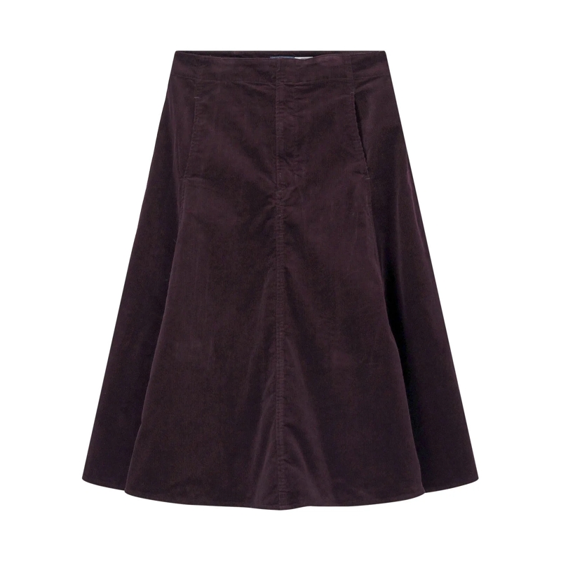 Polo Ralph Lauren Minirock Midirock aus Cord lila