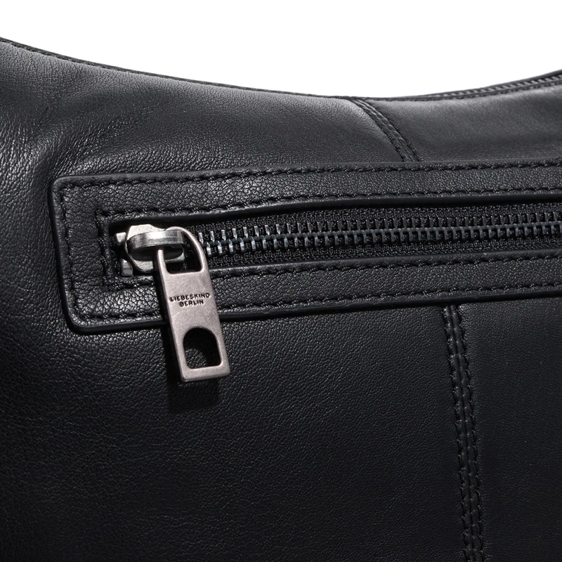 Liebeskind Berlin Schultertasche Moon With Zips Sheep Natural Black(Image 4)