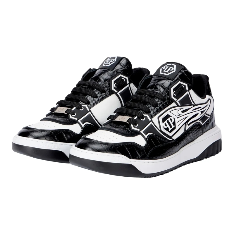 Philipp Plein Low-Top-Sneaker Verleihen Sie Ihrem Look mit diesen Moonwalker-Sne weiss
