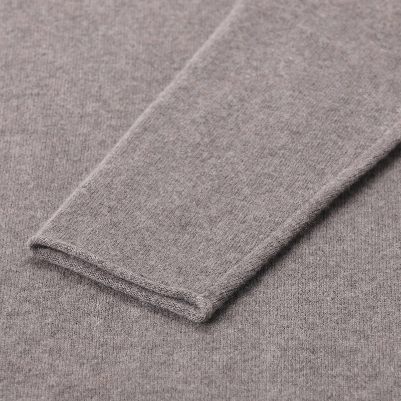 Hemisphere Strickkleid Midikleid aus Kaschmir grau(Image 4)