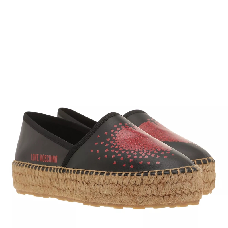 Love Moschino Espadrilles Scarpad Espa35 Vitello Nero
