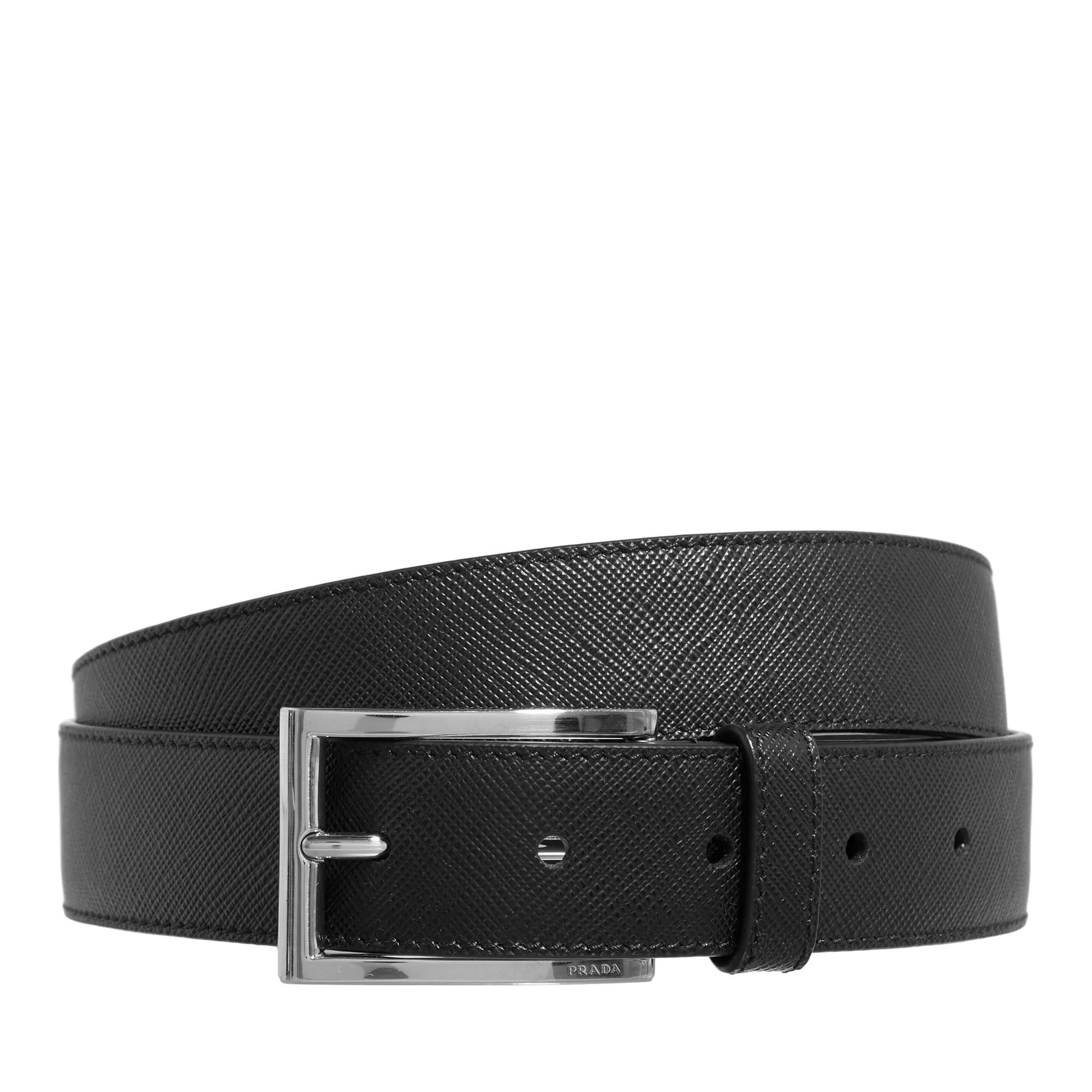 Prada Gürtel - Saffiano Leather Belt - Gr. 100 - in Schwarz - für Damen