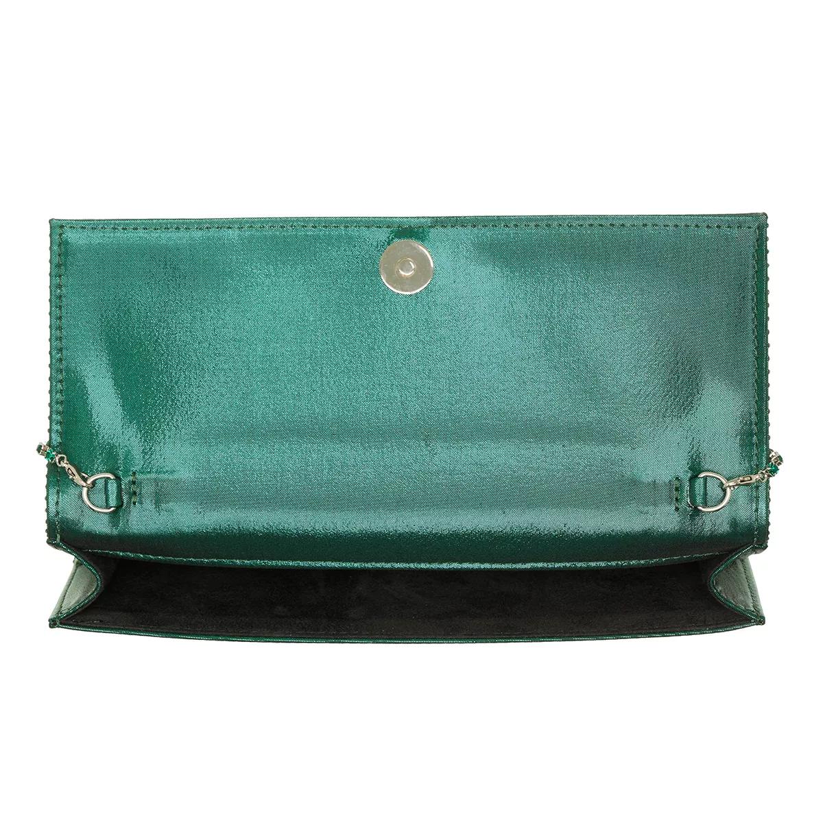 Gedebe Clutches Crystal Envelope in groen