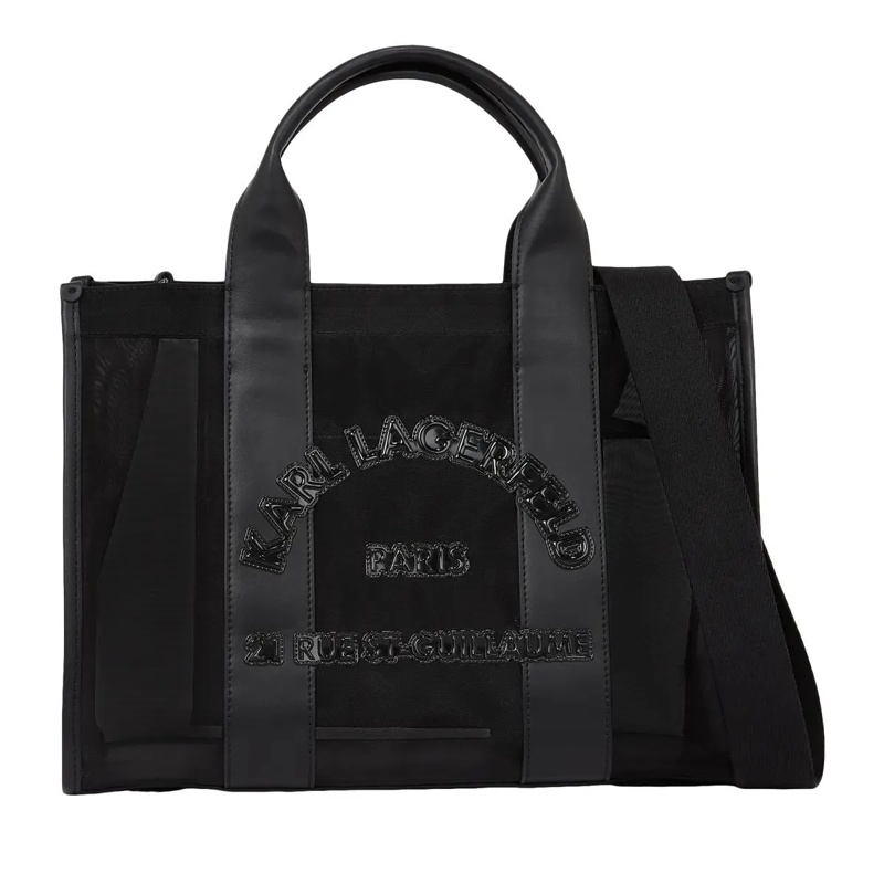Karl Lagerfeld Tote MEDIUM RUE ST-GUILLAUME SQUARE MESH Shopper schwarz