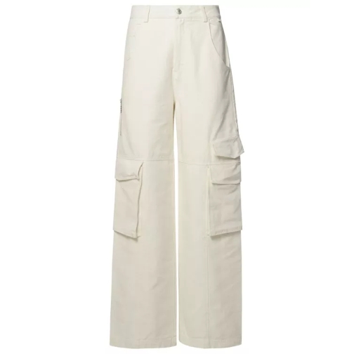 Gcds White Cotton Jeans Neutrals 