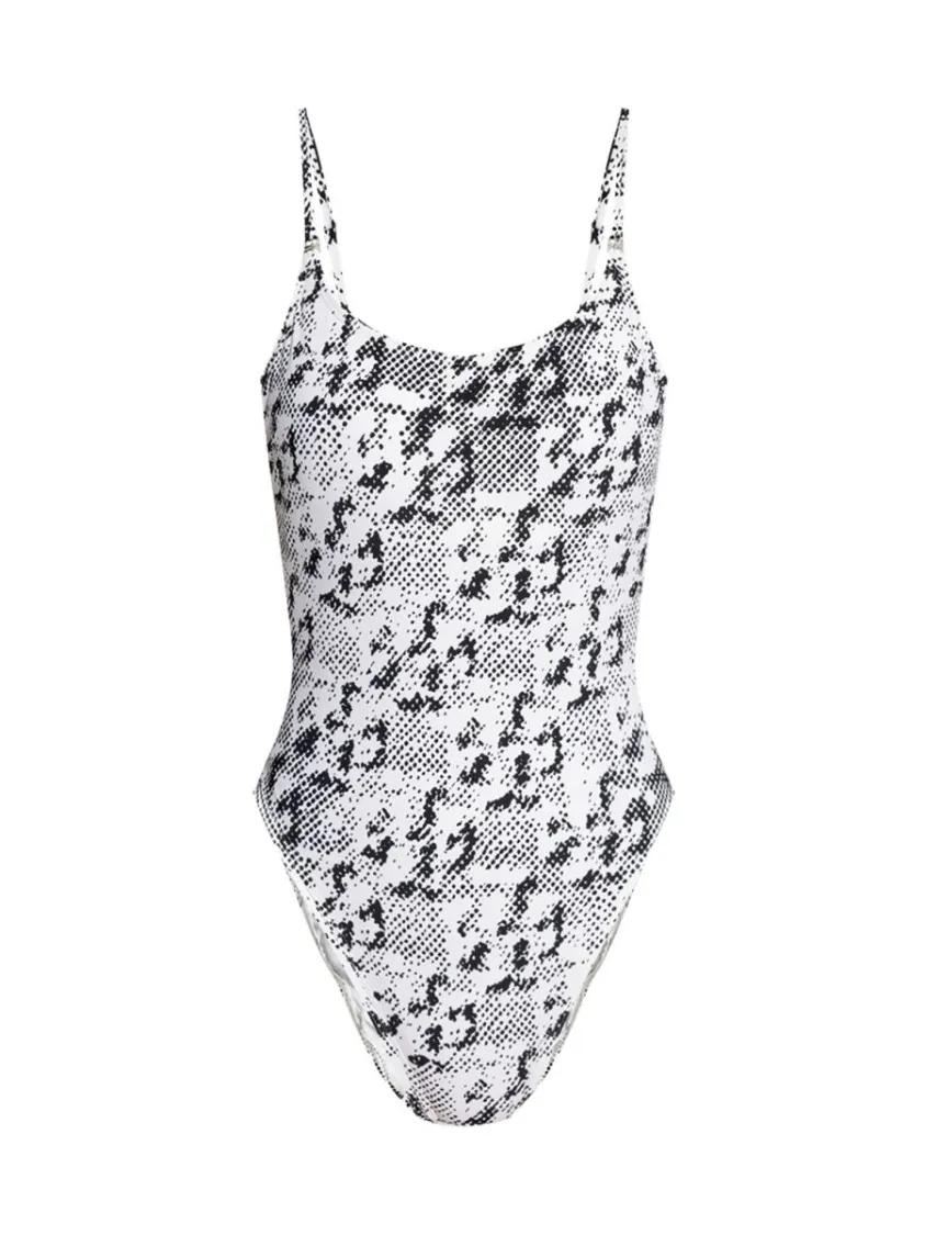 Thumbnail - Tory Burch - "Gemini Link" One-Piece Swimsuit - Größe S - weiß