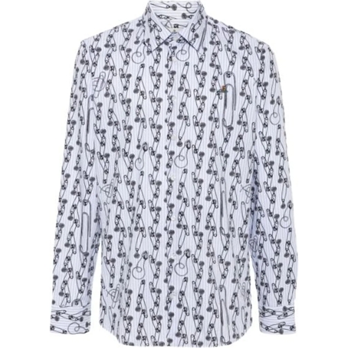 Vivienne Westwood T-shirts Ghost Shirt Safety Pinstripe mehrfarbig