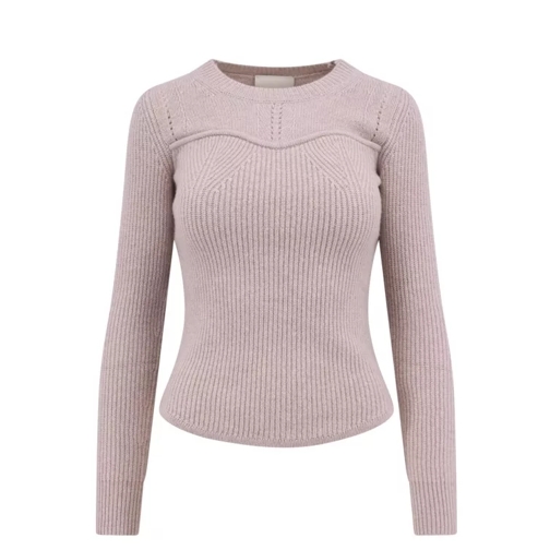 Isabel Marant Ribbed Wool And Cashmere Sweater Pink 