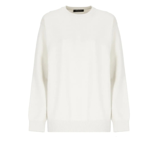 Fabiana Filippi Ivory Virgin Wool Blend Sweater Neutrals Maglione