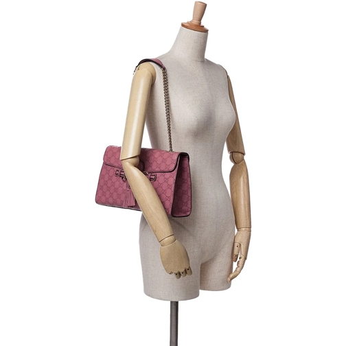 Gucci Sac à bandoulière 2016-2024 Medium Guccissima Emily Shoulder Bag rose (Image 9)