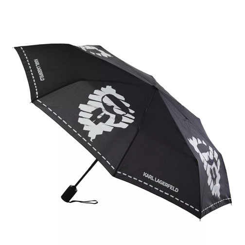 Karl Lagerfeld K/Ikonik Graffiti Umbrella A998 Blck/Wht 