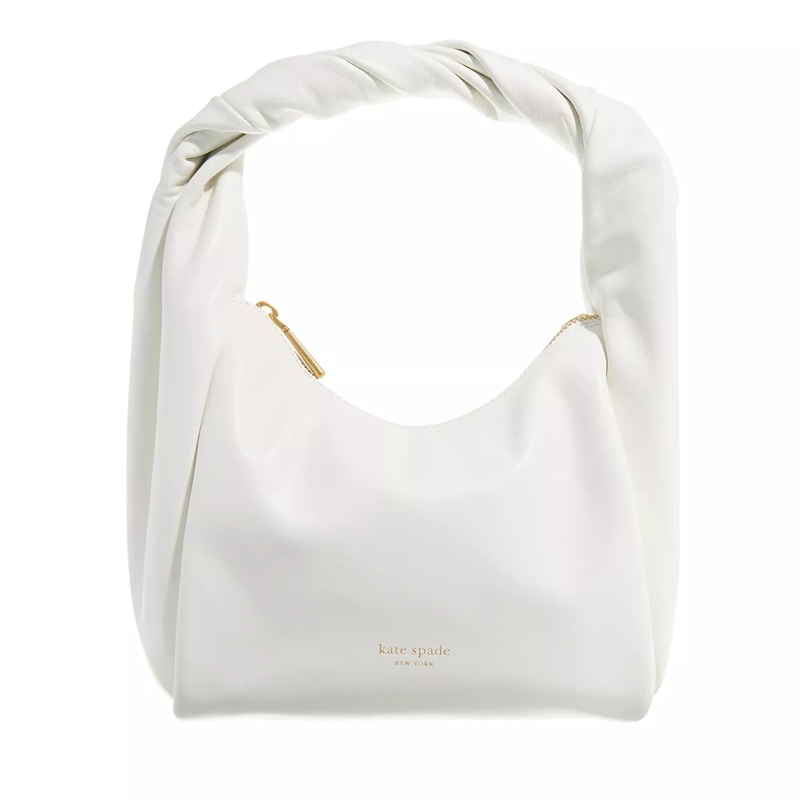 Kate Spade New York Hobo Bag Twirl Smooth Leather Top Handle light cream