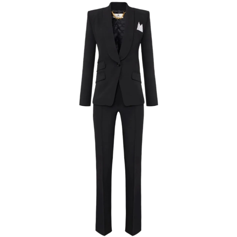 Elisabetta Franchi Blazer Dresses Black schwarz