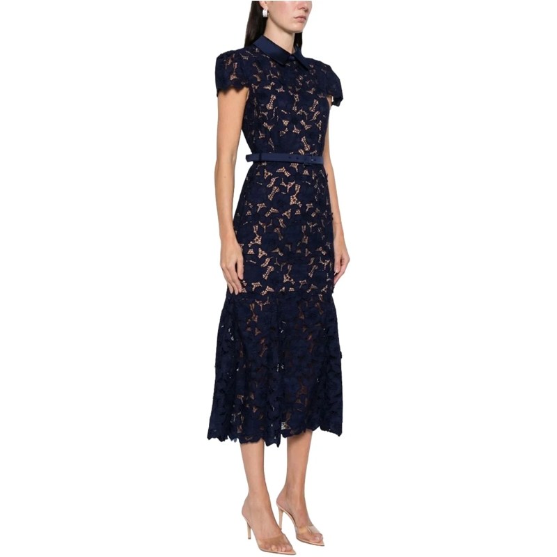 Self Portrait Maxikleid Dresses Blu dunkelblau(Image 4)