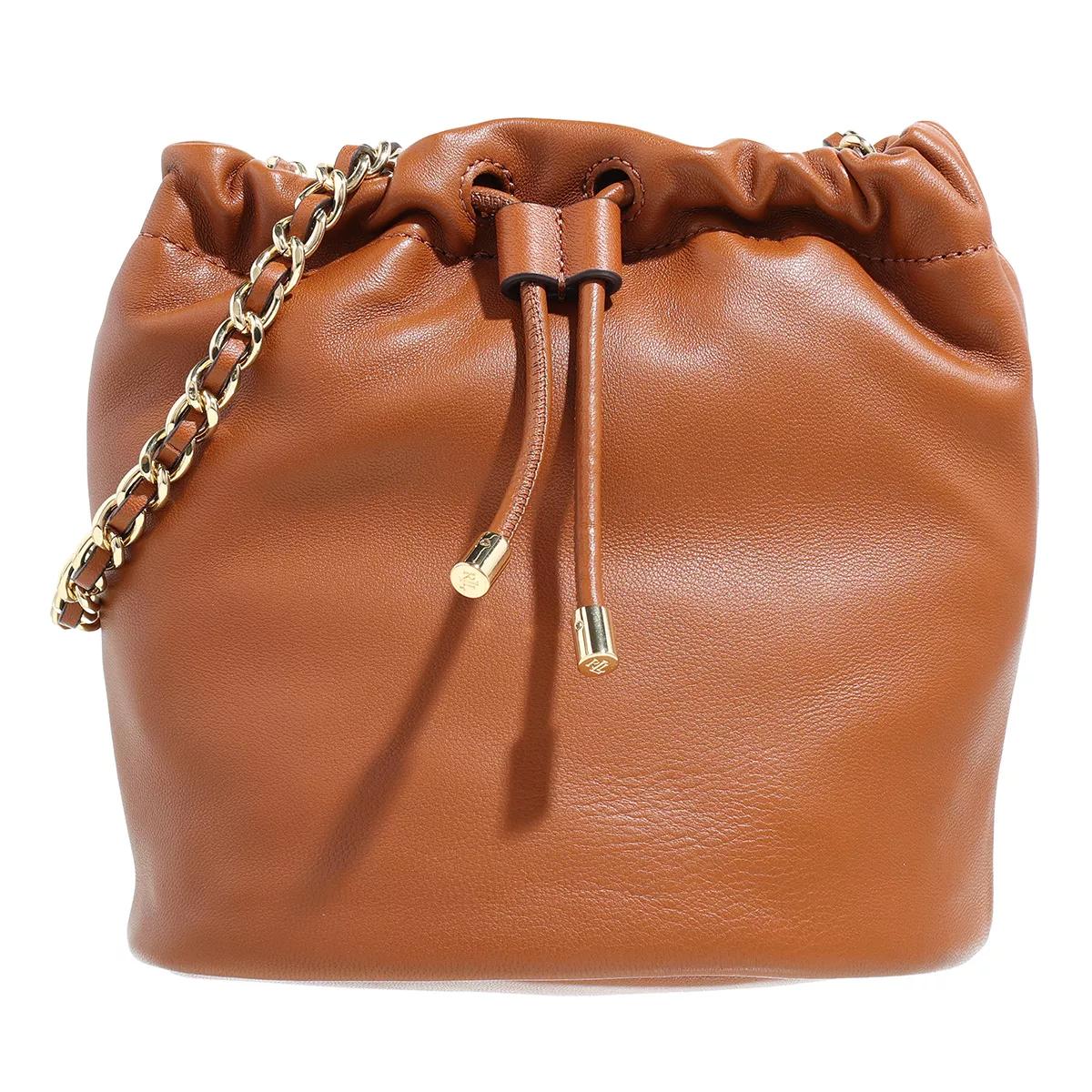 Lauren Ralph Lauren Satchel Bag - Emmy 19 Bucket Bag Medium - Gr. unisize - in Braun - für Damen