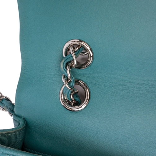 Chanel Sac à bandoulière 2018 Medium Crumpled Calfskin Bi Vintage Full Flap blau (Image 10)