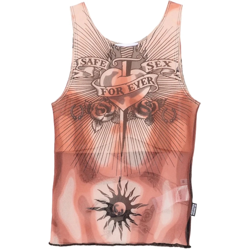 Jean Paul Gaultier T-Shirt Top Multicolour mehrfarbig