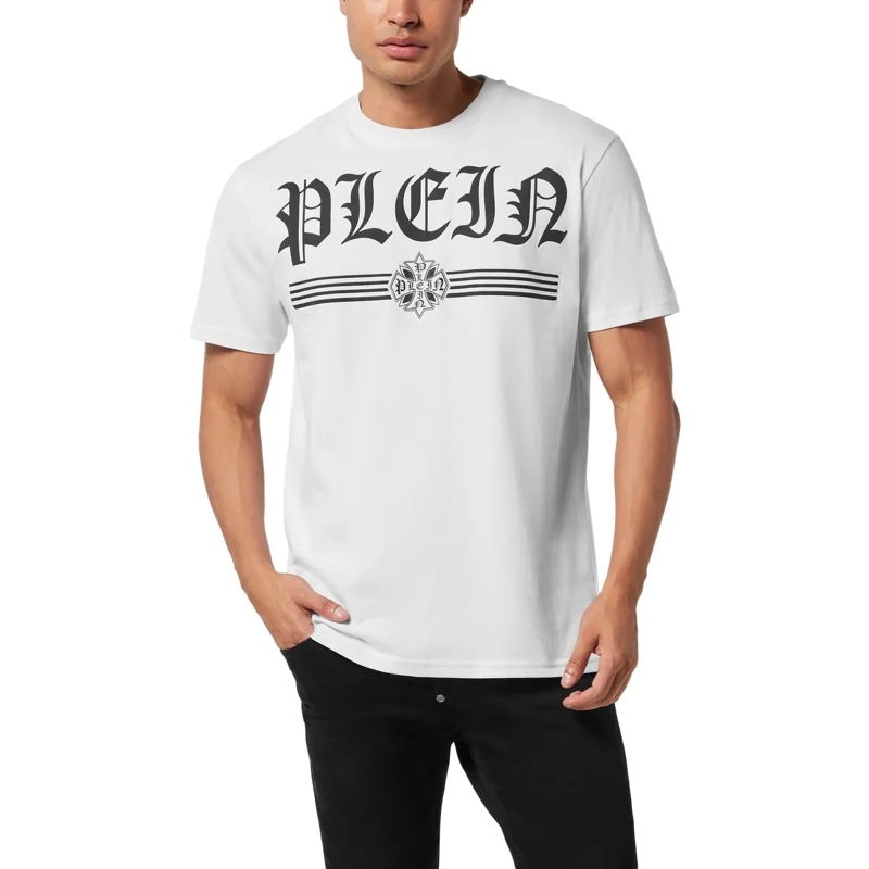 Philipp Plein T-Shirt T-Shirt Round Neck Ss Gothic Plein weiss(Image 3)