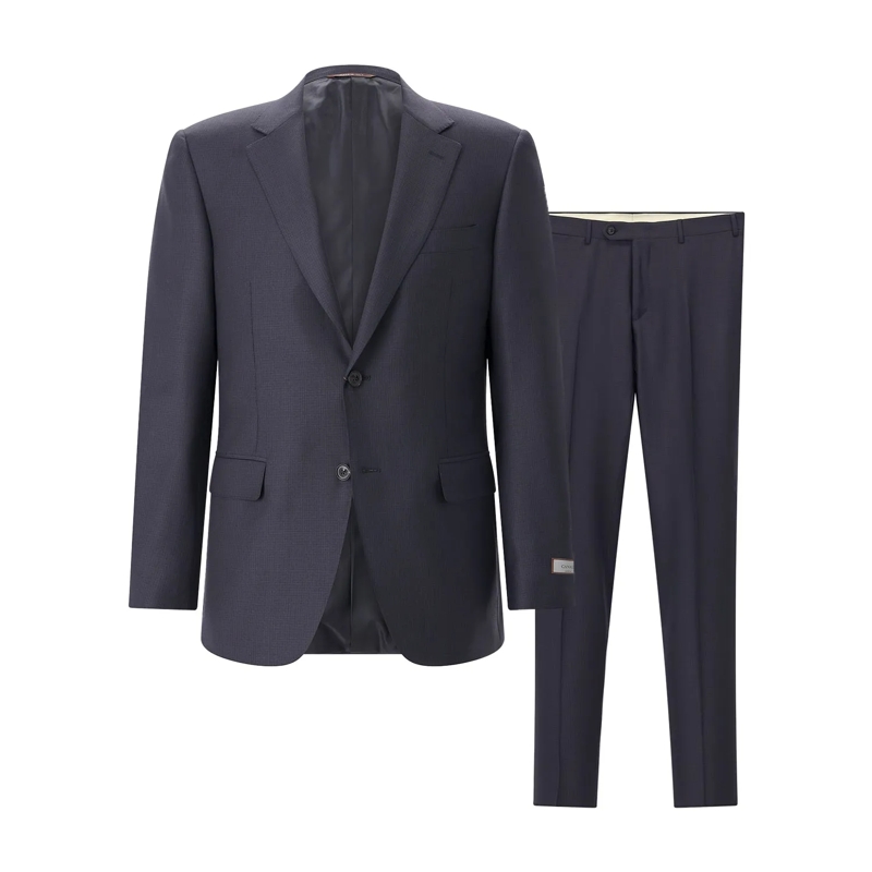 Canali Tailleur pantalon Zweiteiliger Anzug aus Wolle dunkelblau