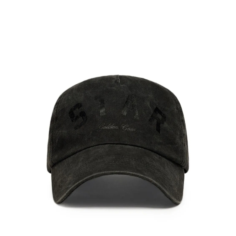 Golden Goose Hut Gray And Black Six-Panel Hat Black