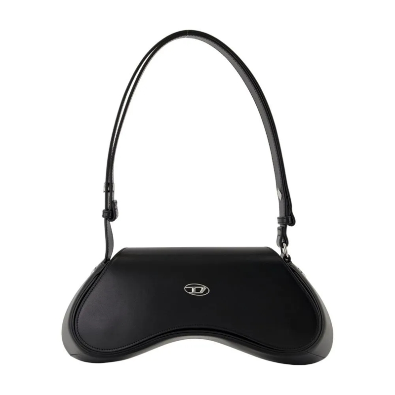 Diesel Sac à bandoulière Play Shoulder Bag - Leather - Black Black