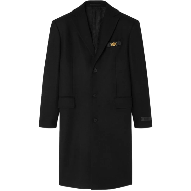 Versace Doudoune Coats Black schwarz