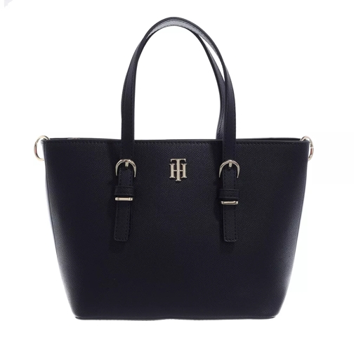 Tommy Hilfiger Th Timeless Small Tote Corp Navy Corporate Rymlig shoppingväska