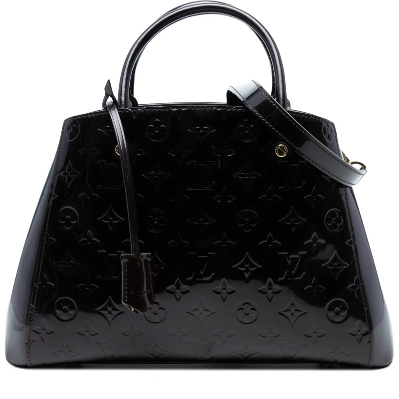 Louis Vuitton Schultertasche Monogram Vernis Montaigne MM lila