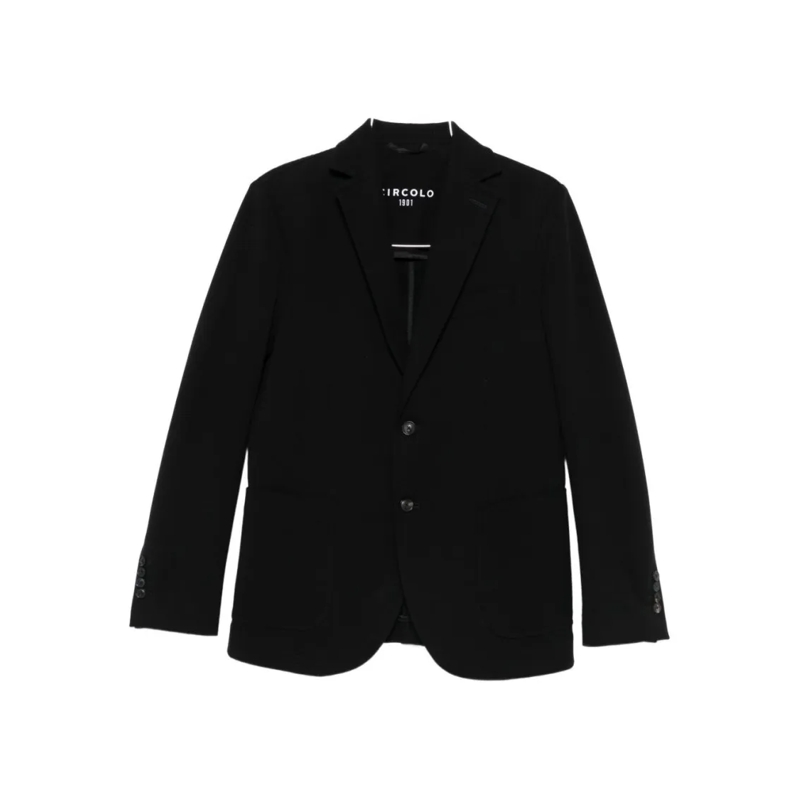 CIRCOLO 1901 Blazer Tailored Black Jacket With Two-Button Front Black