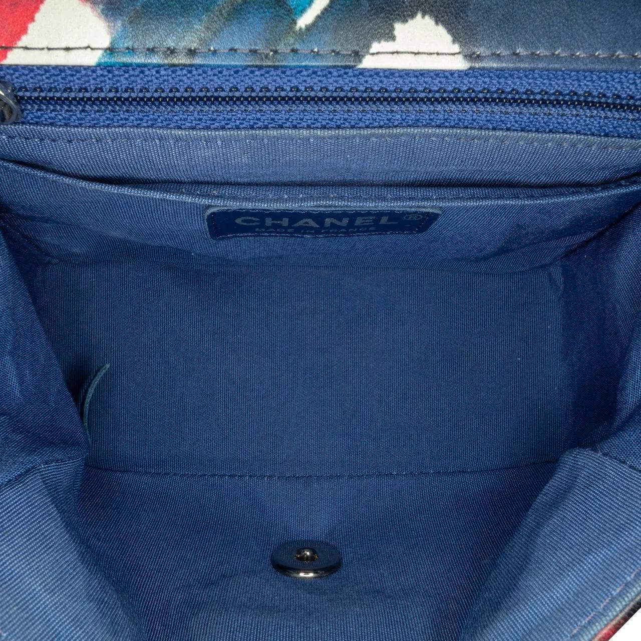 Thumbnail - Chanel Hobo Bags - Mini Square Classic Calfskin Airline Flap - Gr. unisize - in Blau - für Damen