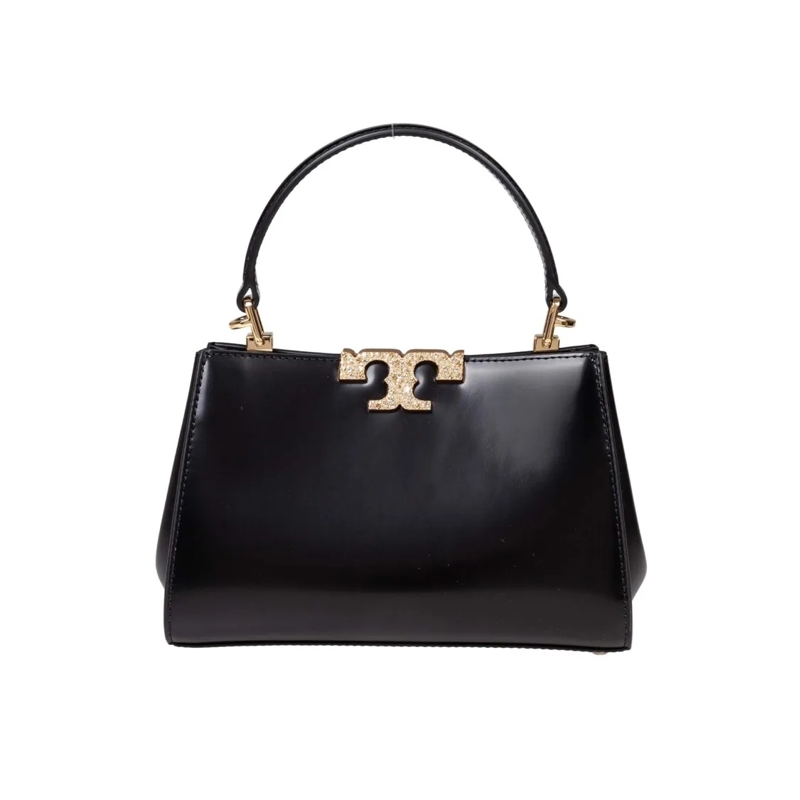 Tory Burch Crossbody Bag Mini Eleanor Pave' Leather Bag, Black Black