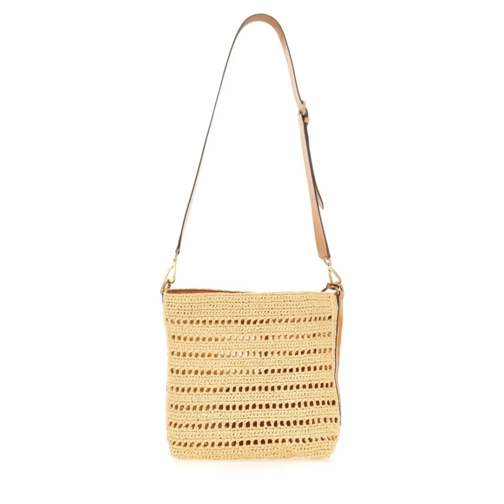 ショルダーバッグ ETRO PERFORATED RAFFIA SHOULDER BAG Etro Perforated Raffia Shoulder Bag in Natural for Men | Lyst