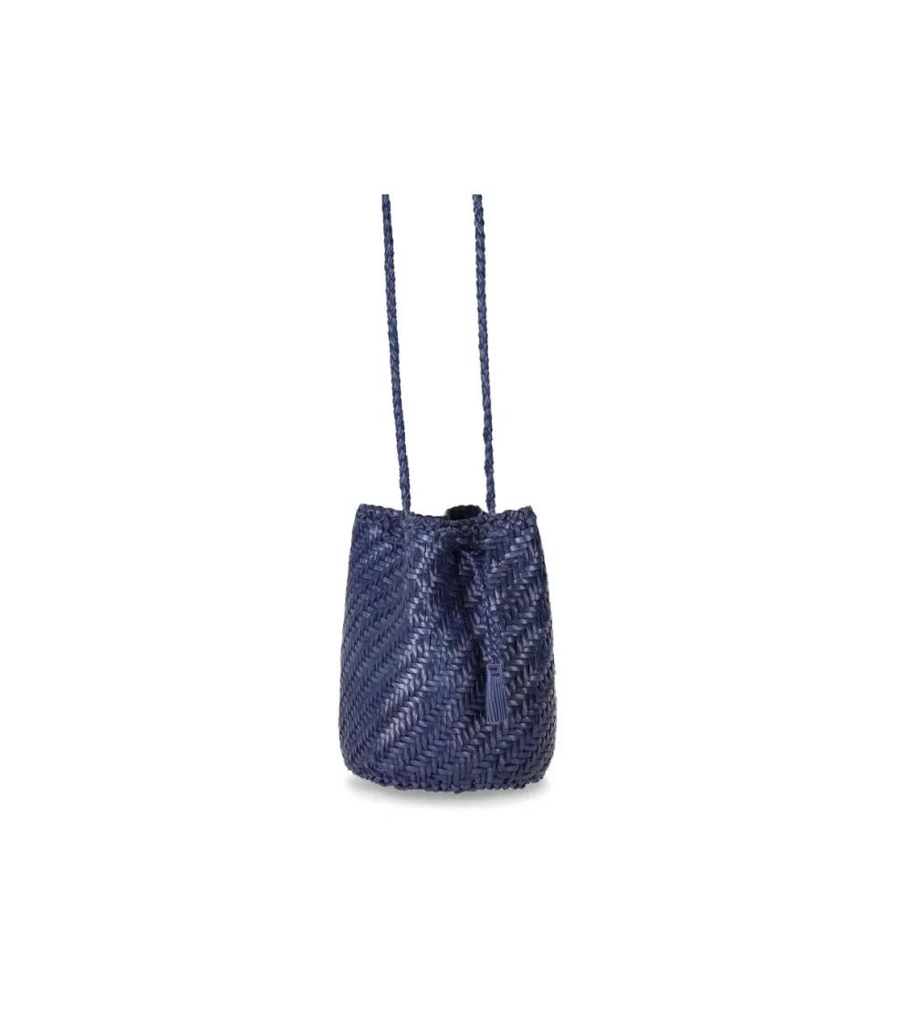 DRAGON DIFFUSION Bucket bags Double Jump Navy Blue Crossbody Bag in blauw