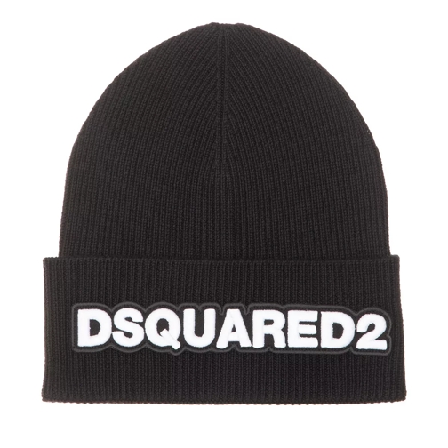 Dsquared2 Icon Hat Black/White Cappello di lana