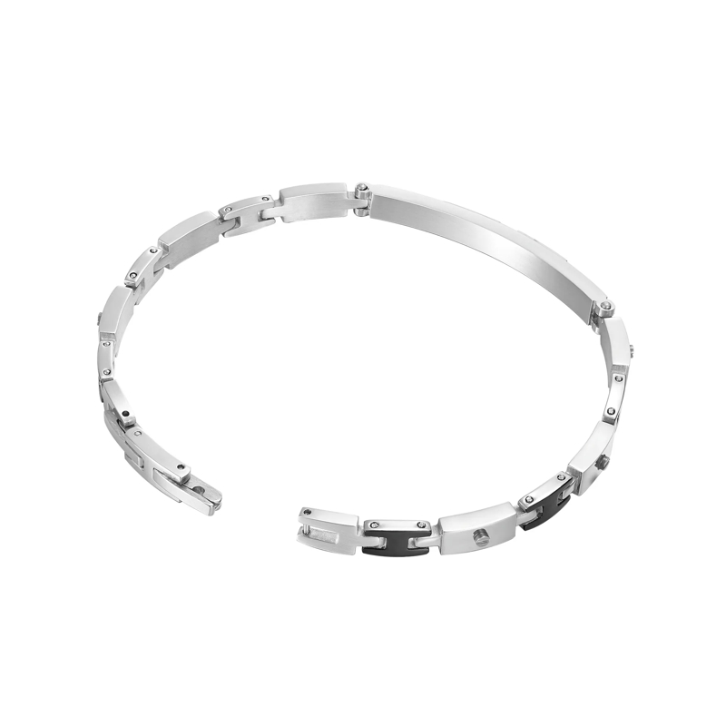Police Armband Armband Bond- Herrenarmband- Farbe: silber- Gr silber(Image 3)