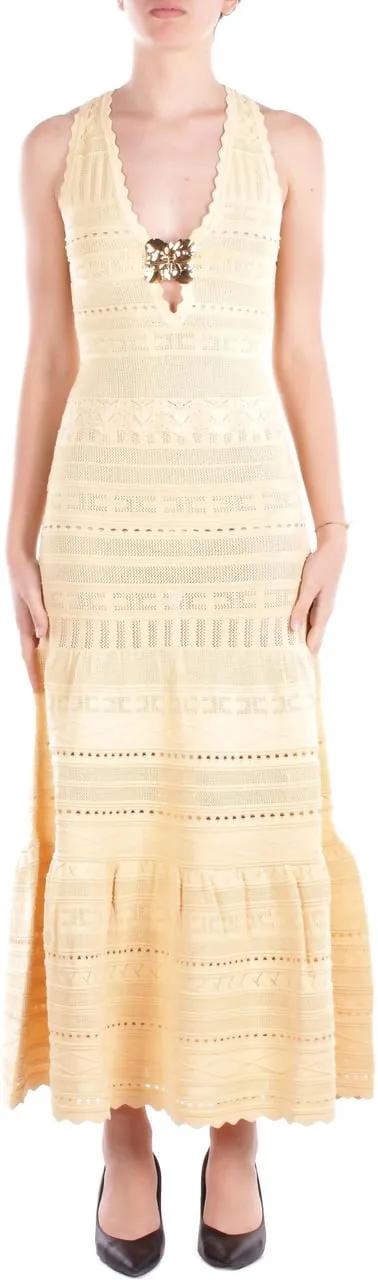 Thumbnail - Elisabetta Franchi - Dresses Yellow - Größe 46 - yellow