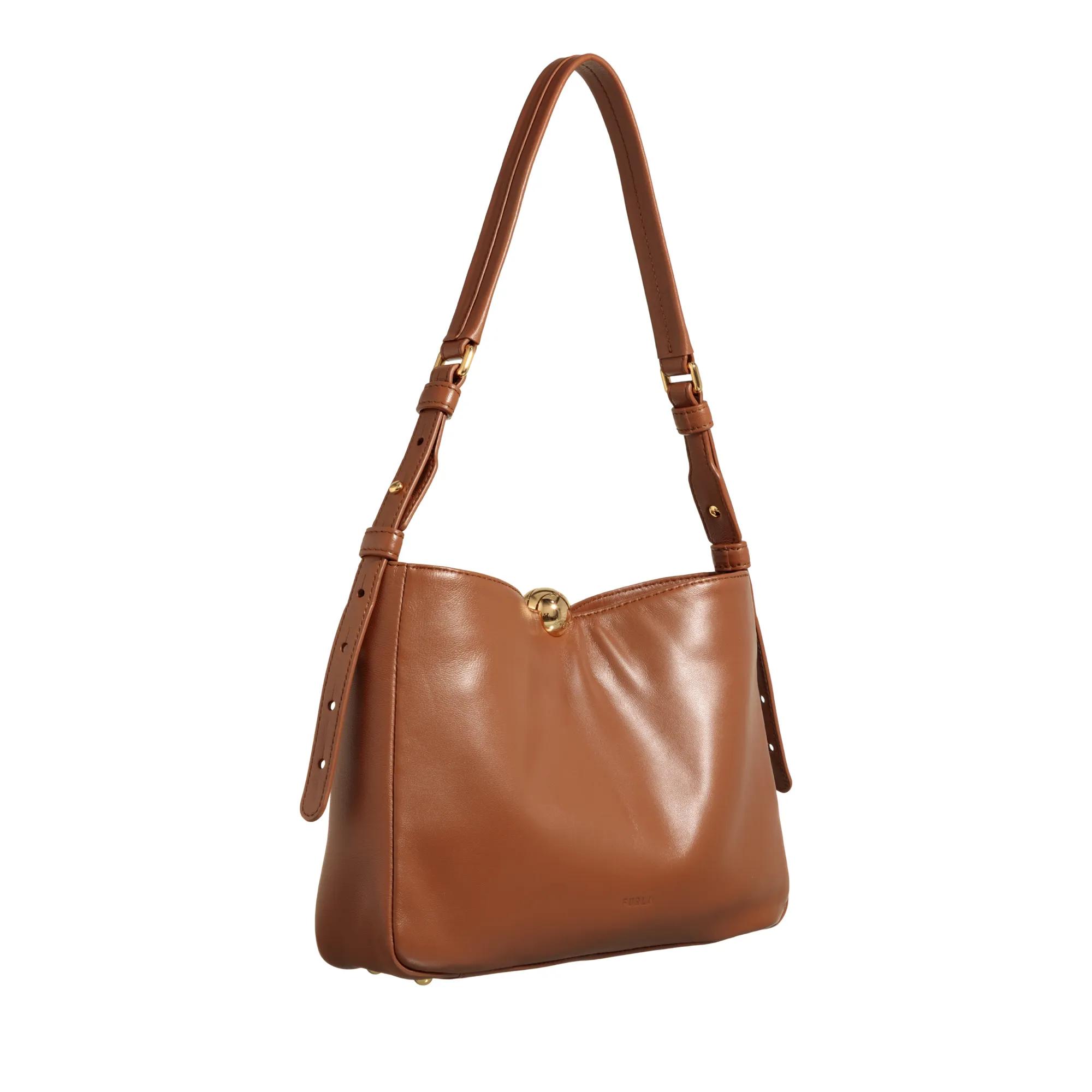 FURLA HOBO SHOULDER BAG トートバッグ ブラウン(COGNAC h) FURLA HOBO SHOULDER BAG トートバッグ ブラウン(COGNAC h