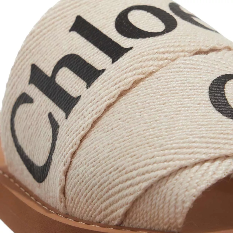 Chloé Slides Woody Flat Mule Beige(Image 4)