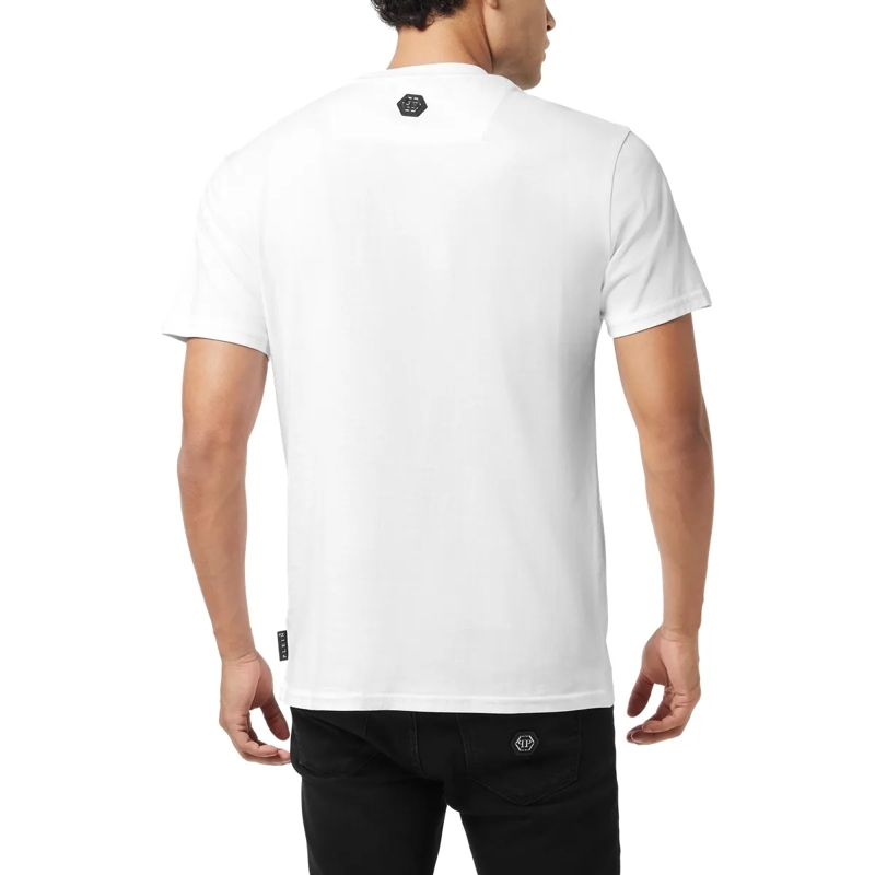 Philipp Plein T-Shirt T-Shirt Rundhalsausschnitt Ss College weiss(Image 2)