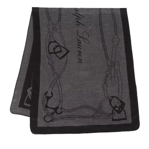 Lauren Ralph Lauren Blanket Scarf Wrap Black/Charcoal Leichter Schal