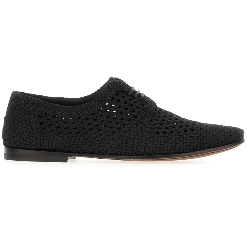 Dolce&Gabbana Slides Dolce&gabbana Black viscose loafers schwarz